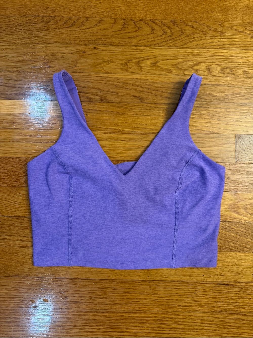 Beyond Yoga Spacedye Good Day Cropped Tank V-NeckPurple - Size Small